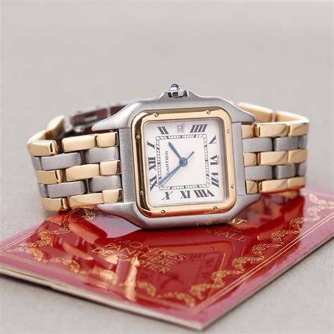 cartier vintage ladies watch|cartier panthere watch second hand.